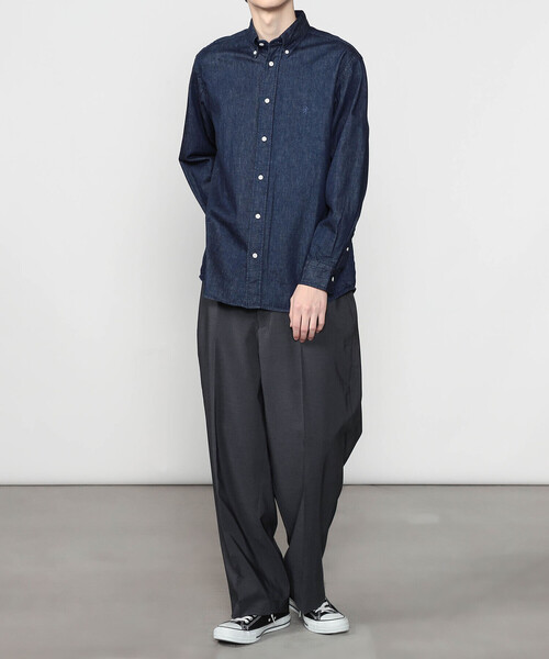 Morris & Sons(モリスアンドサンズ)の「MORRIS & SONS | タックイージーパンツ MEN(スラックス・メンズ・グレー/ブラック・3/1/2)」の13枚目の写真