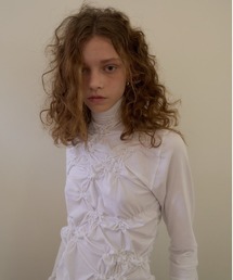 WRINKLY HIGH-NECK T SHIRTS
