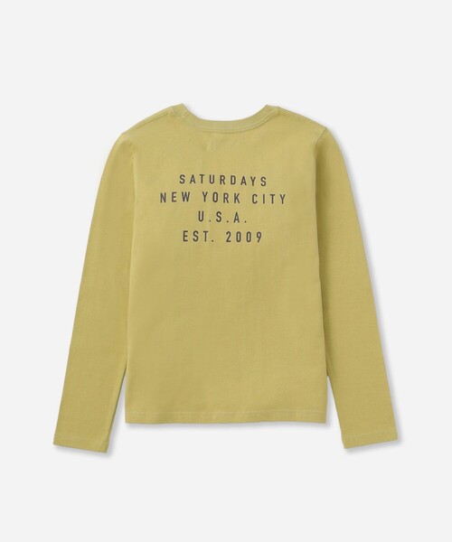 Saturdays NYC（サタデーズ ニューヨークシティ ）の「Standard Long Sleeve Tee  | WOMEN（Tシャツ/カットソー・メンズ・ホワイト/イエロー/ブラック系その他・S/M/L）」の3枚目の写真
