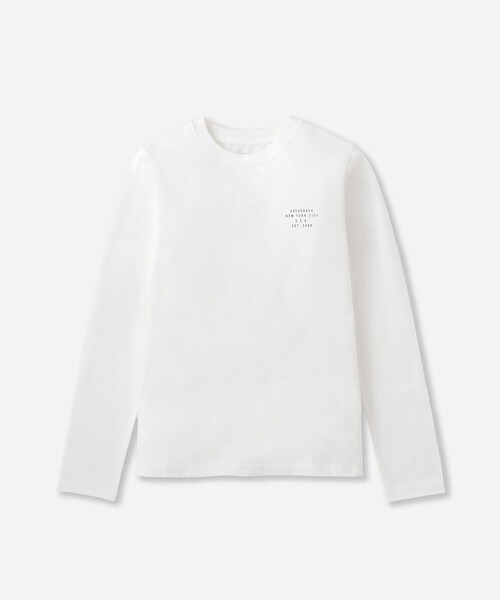 Saturdays NYC（サタデーズ ニューヨークシティ ）の「Standard Long Sleeve Tee  | WOMEN（Tシャツ/カットソー・メンズ・ホワイト/イエロー/ブラック系その他・S/M/L）」の15枚目の写真