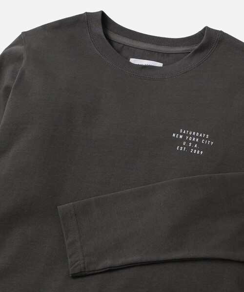 Saturdays NYC（サタデーズ ニューヨークシティ ）の「Standard Long Sleeve Tee  | WOMEN（Tシャツ/カットソー・メンズ・ホワイト/イエロー/ブラック系その他・S/M/L）」の5枚目の写真