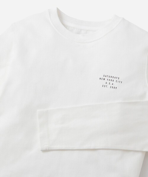 Saturdays NYC（サタデーズ ニューヨークシティ ）の「Standard Long Sleeve Tee  | WOMEN（Tシャツ/カットソー・メンズ・ホワイト/イエロー/ブラック系その他・S/M/L）」の6枚目の写真