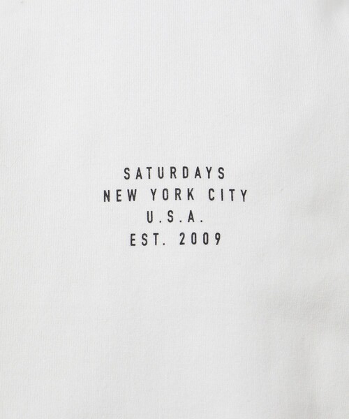 Saturdays NYC（サタデーズ ニューヨークシティ ）の「Standard Long Sleeve Tee  | WOMEN（Tシャツ/カットソー・メンズ・ホワイト/イエロー/ブラック系その他・S/M/L）」の9枚目の写真