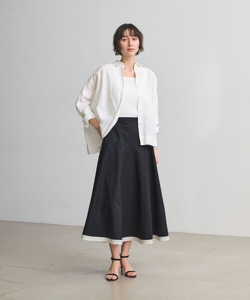 UNITED ARROWS（ユナイテッドアローズ）の「クリーン マリンスカート（スカート・レディース・オフホワイト/ネイビー・36/38）」の5枚目の写真