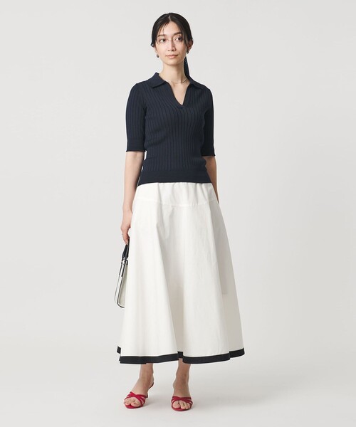 UNITED ARROWS（ユナイテッドアローズ）の「クリーン マリンスカート（スカート・レディース・オフホワイト/ネイビー・36/38）」の14枚目の写真