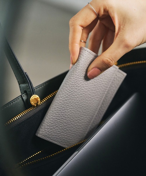 E'POR（エポール）の「【E'POR】JUDD Accordion Card Case(マルチケース)/26SS（カードケース・レディース・ブラック/イエロー/ベージュ系その他/ライトグレー/ワイン/サックスブルー・FREE）」の2枚目の写真