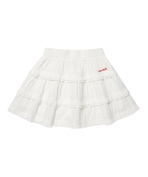 Wacky WiLLy(ワッキーウィリー)の「WOMEN'S RUFFLE MINI SKIRT(スカート・レディース・ブラック/ホワイト・SMALL/MEDIUM)」の4枚目の写真