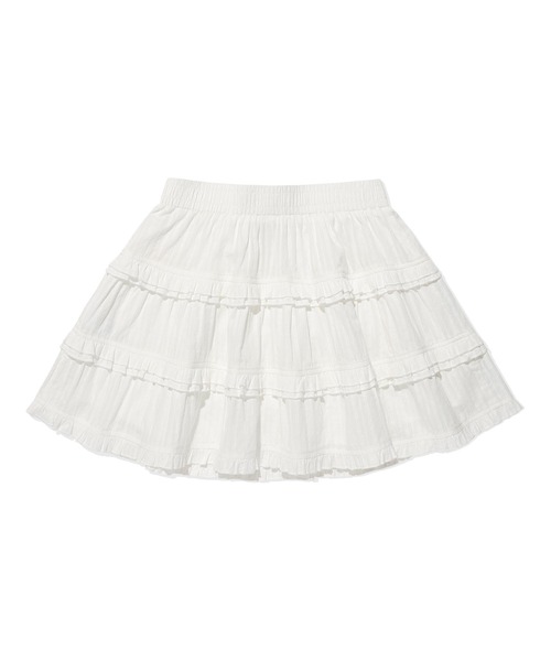 Wacky WiLLy(ワッキーウィリー)の「WOMEN'S RUFFLE MINI SKIRT(スカート・レディース・ブラック/ホワイト・SMALL/MEDIUM)」の5枚目の写真
