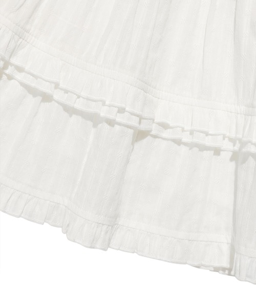 Wacky WiLLy(ワッキーウィリー)の「WOMEN'S RUFFLE MINI SKIRT(スカート・レディース・ブラック/ホワイト・SMALL/MEDIUM)」の8枚目の写真