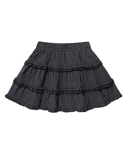 Wacky WiLLy(ワッキーウィリー)の「WOMEN'S RUFFLE MINI SKIRT(スカート・レディース・ブラック/ホワイト・SMALL/MEDIUM)」の10枚目の写真