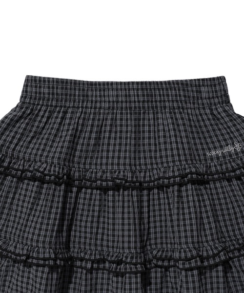 Wacky WiLLy(ワッキーウィリー)の「WOMEN'S RUFFLE MINI SKIRT(スカート・レディース・ブラック/ホワイト・SMALL/MEDIUM)」の11枚目の写真