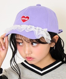 ANAP kids（アナップキッズ）の「ハートロゴ フリルリボン キャップ（キャップ）」