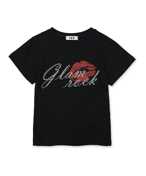 DEFYCLUBROBBERS(ディファイクラブロバース)の「グラムロック ホットフィックス 半袖クロップTシャツ (4色)(Tシャツ/カットソー・レディース・ブラック/アイボリー/ライトイエロー/ミント・OS)」の1枚目の写真