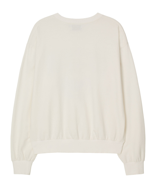 ERER(エルエル)の「Michigan Vintage Sweatshirt Ivory(スウェット・レディース・アイボリー・2/1)」の6枚目の写真