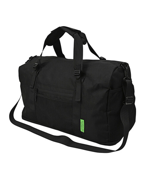 KiU(キウ)の「KiU/キウ 【キャリーケース対応】600D GYM BAG/600D ジムバッグ 【K454】(ドラムバッグ・メンズ・ブラック/レオパード/カモフラージュ・ONE SIZE)」の2枚目の写真