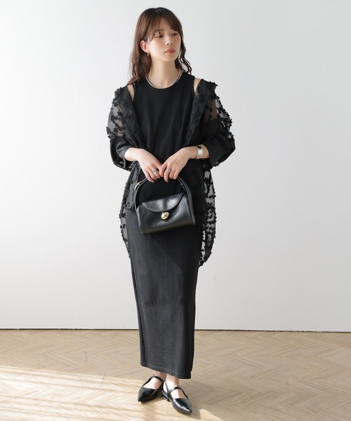 AMELY(エミリー)の「フリンジシアーシャツ(シャツ/ブラウス・レディース・ブラック/ホワイト・フリー)」の13枚目の写真