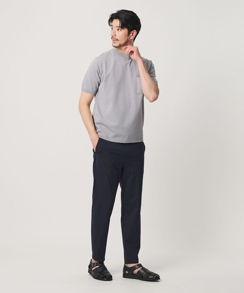 BEAUTY&YOUTH UNITED ARROWS(ビューティーアンドユースユナイテッドアローズ)の「【WEB限定 WARDROBE SMART】クール トリコット アンクルパンツ 【接触冷感】(スラックス・メンズ・ネイビー/ダークグレー/ブラック・L/M/S/XL)」の5枚目の写真
