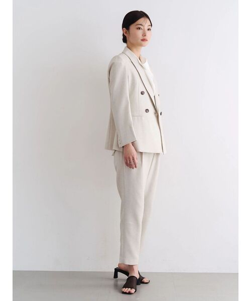 TONAL(トーナル)の「フェイクリネンアシメテーパードパンツ(その他パンツ・レディース・グレー/ベージュ/ネイビー・MEDIUM/SMALL)」の12枚目の写真