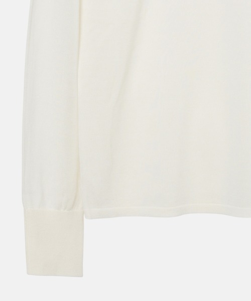 LE CIEL BLEU（ルシェルブルー）の「ハイゲージタートルネックニット / High-Gauge Turtleneck Knit（ニット/セーター・レディース・ネイビー/ブラック/ホワイト/ブラウン/グレー・36）」の7枚目の写真