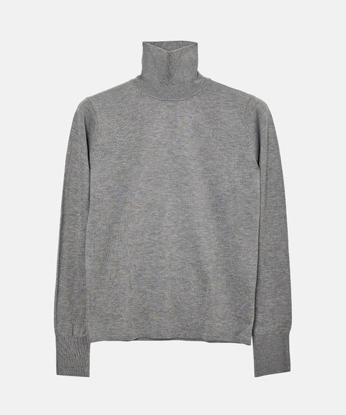 LE CIEL BLEU（ルシェルブルー）の「ハイゲージタートルネックニット / High-Gauge Turtleneck Knit（ニット/セーター・レディース・ネイビー/ブラック/ホワイト/ブラウン/グレー・36）」の15枚目の写真