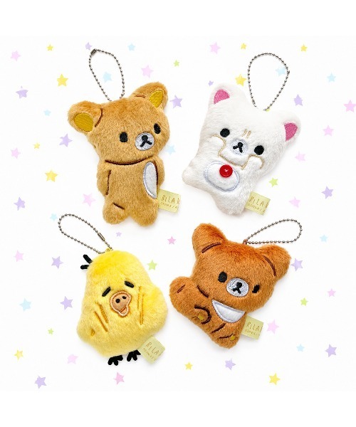 セール】【nini toys】≪リラックマ≫ぶらさげぬいぐるみキーホルダー
