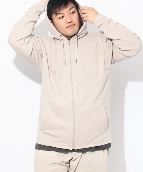 B&T CLUB(ビーティークラブ)の「パーカー 長袖 メンズ 大きいサイズ 快ラクWEAR フルジップ B&T CLUB (ビーアンドティークラブ)(パーカー・メンズ・グレー/ブラック・X1(3L~4L)/X2(4L~5L)/X3(6L~7L))」の10枚目の写真
