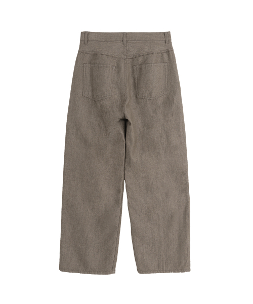 BROWNYARD（ブラウンヤード）の「ボイルドウールツイルパンツ、ブラウン（スラックス・メンズ・その他・3/4/5/6）」の2枚目の写真