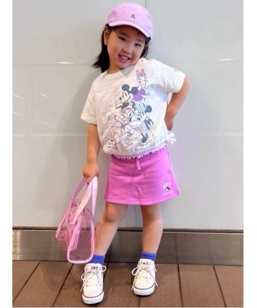 GAP(ギャップ)の「babyGap × ディズニー ミニーマウス GAPロゴ プルオンミニスカート・スコート(スカート・キッズ・ピンク/ベージュ・70cm/80cm/90cm/95cm/100cm/105cm/110cm)」の5枚目の写真