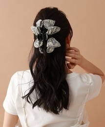 tiny tiny（ティニーティニー）の「バンダナ柄バンスクリップ[tiny tiny(ティニーティニー)]（バレッタ/ヘアクリップ）」