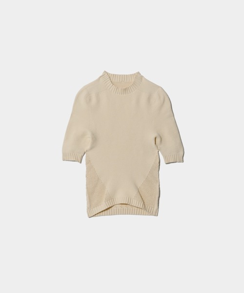 stretch lace knitted pullover（ニット/セーター）｜beautiful people