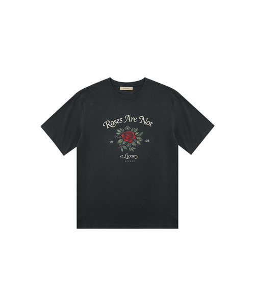 SIYAZU(シヤジュ)の「SIED26-1 ローズ 半袖Tシャツ_チャコール(Tシャツ/カットソー・レディース・チャコール・ONE)」の1枚目の写真