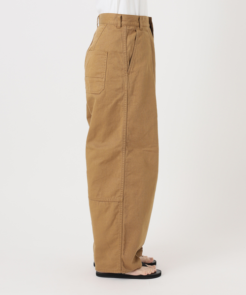 FRAMeWORK（フレームワーク）の「コットンドリルタックパンツ（その他パンツ・レディース・アイボリー/キャメル・36/38）」の3枚目の写真