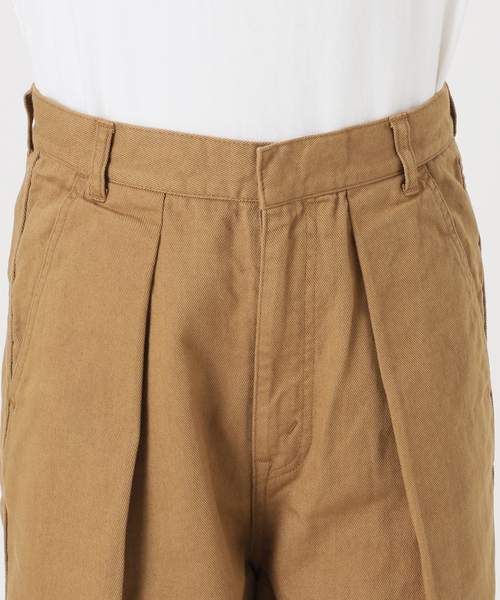 FRAMeWORK（フレームワーク）の「コットンドリルタックパンツ（その他パンツ・レディース・アイボリー/キャメル・36/38）」の4枚目の写真