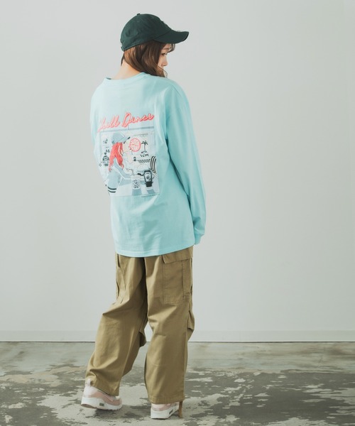 En serio TOKYO(エンソリオトーキョー)の「【SIDEWAYSTANCE】チルダイナー長袖Tシャツ SIDE23-159(Tシャツ/カットソー・メンズ・ブルー/ブラック/ホワイト・MEDIUM/X-LARGE/SMALL/LARGE)」の16枚目の写真