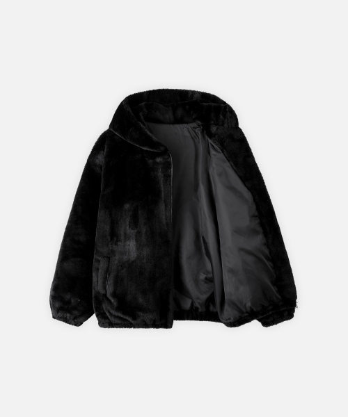DRAW FIT（ドローフィット）の「ベアロンファーフードジップアップジャケット[ブラック]（その他アウター・メンズ・その他・M/L/XL）」の5枚目の写真