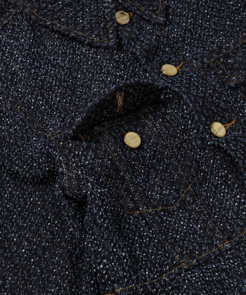 GANNI（ガニー）の「Tweed Denim Peplum Jacket（その他アウター・レディース・その他・36/34）」の4枚目の写真