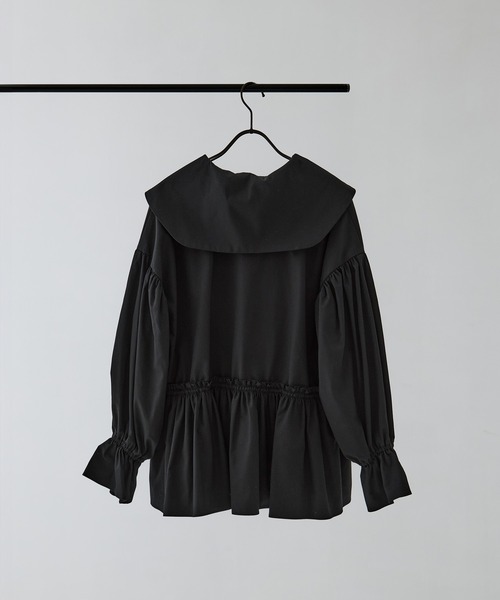 RhodolirioN（ロドリリオン）の「[RhodolirioN/ロドリリオン]Single Tiered Smock - Twill（シャツ/ブラウス・レディース・ブラック/ベージュ/ホワイト・0）」の5枚目の写真