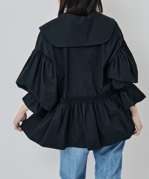 RhodolirioN（ロドリリオン）の「[RhodolirioN/ロドリリオン]Single Tiered Smock - Twill（シャツ/ブラウス・レディース・ブラック/ベージュ/ホワイト・0）」の12枚目の写真
