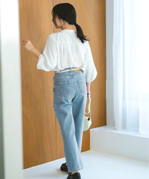 COHINA(コヒナ)の「アシメタイラッフルブラウス 【低身長・小柄女性】(シャツ/ブラウス・レディース・ホワイト/ピンク・ONE SIZE)」の11枚目の写真