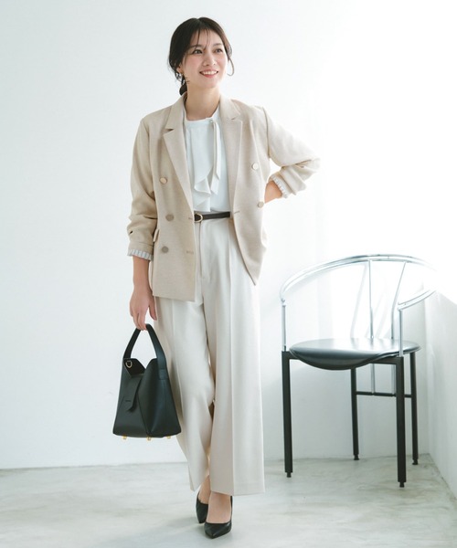 COHINA(コヒナ)の「アシメタイラッフルブラウス 【低身長・小柄女性】(シャツ/ブラウス・レディース・ホワイト/ピンク・ONE SIZE)」の14枚目の写真