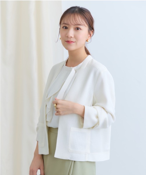COHINA(コヒナ)の「アシメタイラッフルブラウス 【低身長・小柄女性】(シャツ/ブラウス・レディース・ホワイト/ピンク・ONE SIZE)」の16枚目の写真
