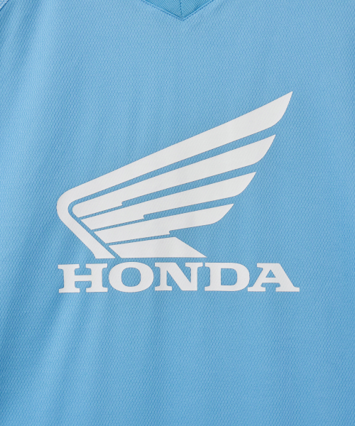 PHYPS MOTORCYCLE(フィップスモーターサイクル)の「Mesh Speed Track Short Sleeve Light Blue(Tシャツ/カットソー・レディース・その他・SMALL/MEDIUM/LARGE/X-LARGE)」の3枚目の写真