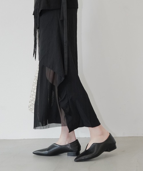 chuclla(チュクラ)の「ポインテッドトゥローヒールパンプス chs26s023(パンプス・レディース・ワインレッド/ブラック・37/36/39/38)」の5枚目の写真