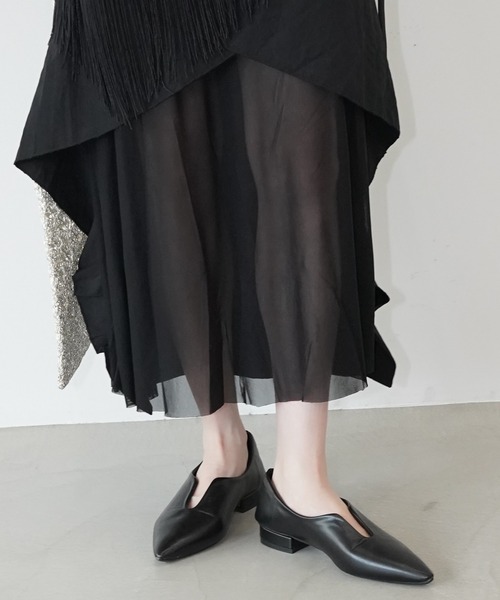 chuclla(チュクラ)の「ポインテッドトゥローヒールパンプス chs26s023(パンプス・レディース・ワインレッド/ブラック・37/36/39/38)」の6枚目の写真