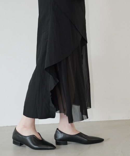 chuclla(チュクラ)の「ポインテッドトゥローヒールパンプス chs26s023(パンプス・レディース・ワインレッド/ブラック・37/36/39/38)」の8枚目の写真