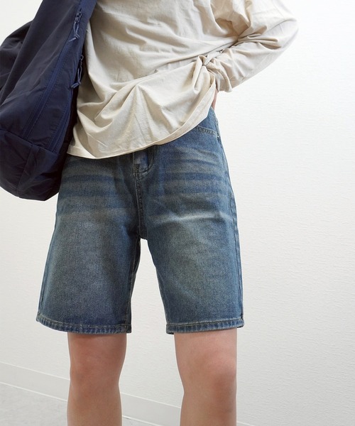 gossara（ゴサラ）の「【今っぽく決まる】デニムショートパンツ（デニムパンツ・レディース・ブルー・SMALL/MEDIUM）」の10枚目の写真