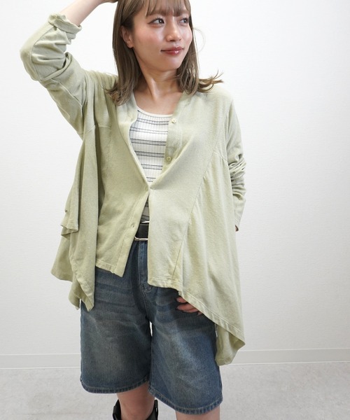gossara（ゴサラ）の「【今っぽく決まる】デニムショートパンツ（デニムパンツ・レディース・ブルー・SMALL/MEDIUM）」の5枚目の写真