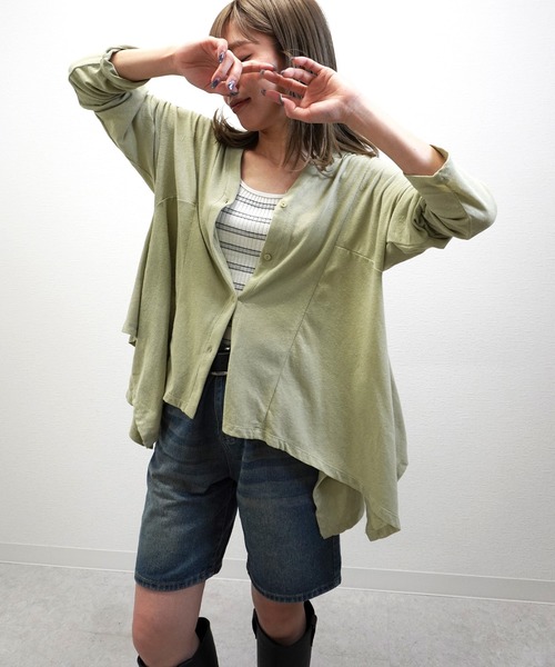 gossara（ゴサラ）の「【今っぽく決まる】デニムショートパンツ（デニムパンツ・レディース・ブルー・SMALL/MEDIUM）」の4枚目の写真
