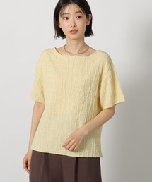 LAKOLE | フリンジジャガード半袖 / 654825(Tシャツ/カットソー)