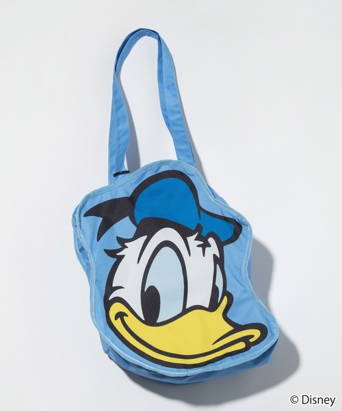 WCJ(ダブルシージェイ)の「Disney / FACE DESIGN COLOR TOTE BAG(トートバッグ・レディース・グレー/ブルー/グリーン/レッド/パープル/イエロー・FREE)」の4枚目の写真